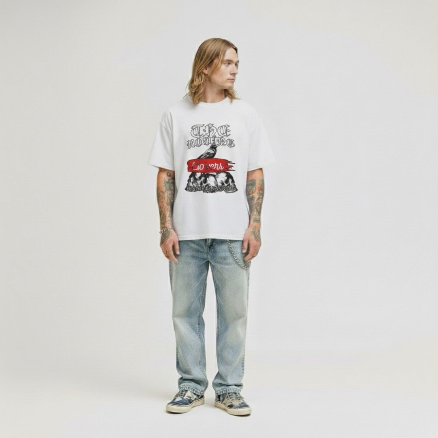 Man in white tshirt