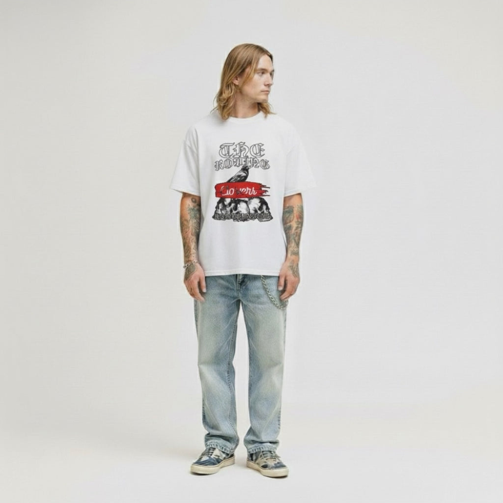 Man in white tshirt